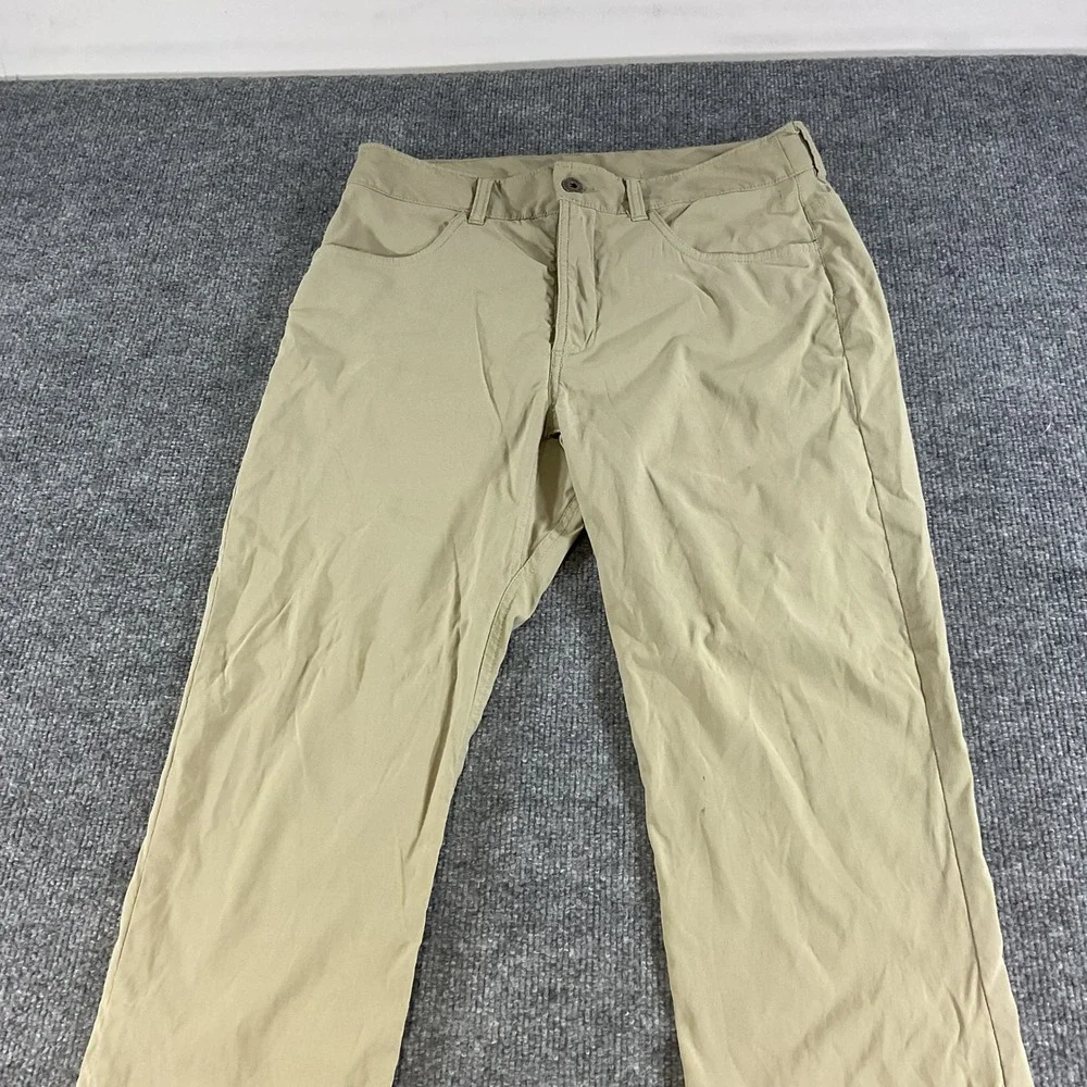 The North Face Mens Motion Pants Khaki Tan Straight Leg Hiking Outdoor Size 30